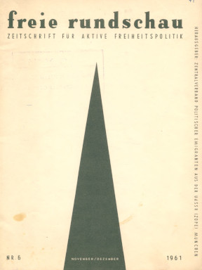 cover: Freie Rundschau. 1961. Nr. 6