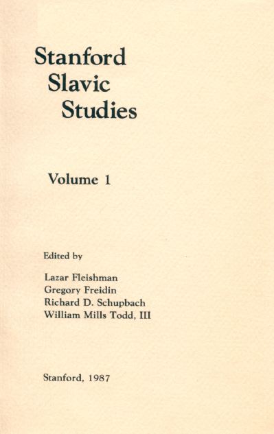  Stanford Slavic Studies. Vol. 1